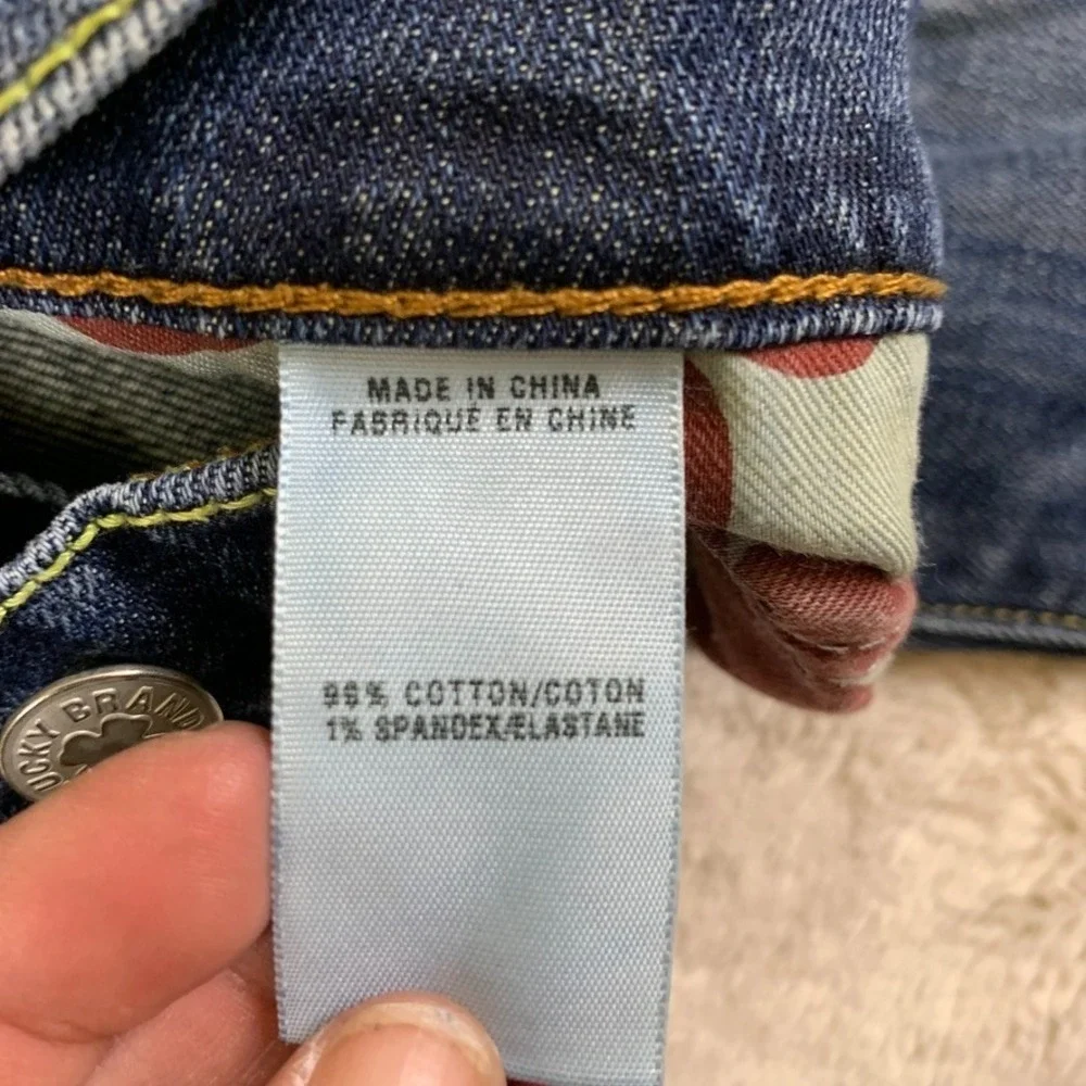 Lucky Brand Sweet N Low Bootcut Jeans Womens 8/29 Blue Denim Embroidered Pockets